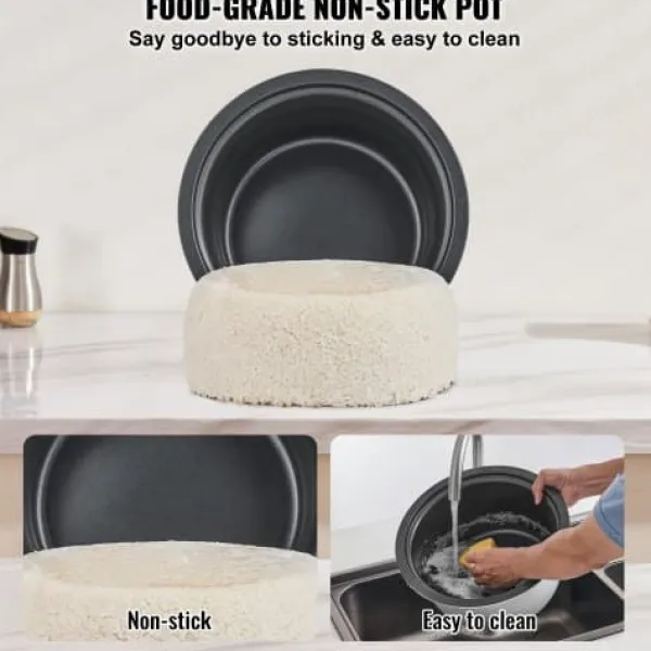 Riskoger, 10 L, 48x39x33 cm, Non-stick, Kommerciel New
