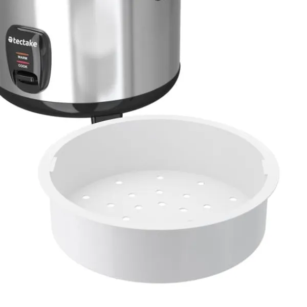 Riskoger med dampindsats, 1,8 l, varmefunktion - sølv Sale