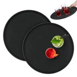 Serveringsfad & Skåle>Robust rundt serveringsfad til gastro, sæt med 2
