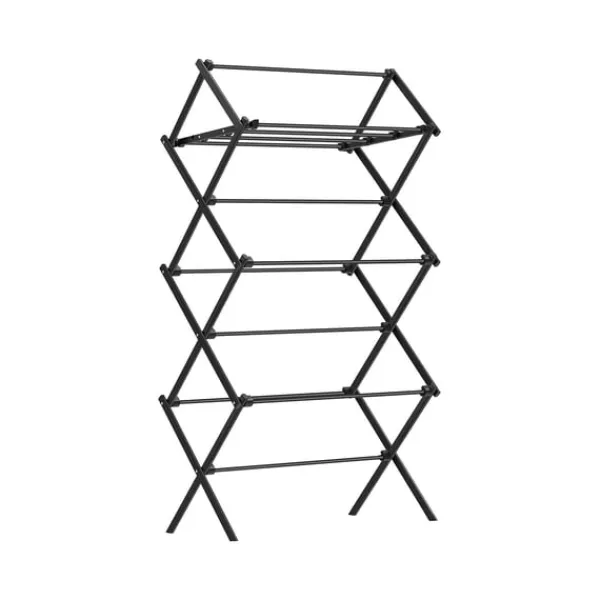 Rootz bærbar campingstol i sort stål - Sammenklappelig strandstol - Letvægts udendørsstol - Stål- og PP-konstruktion - 37 cm x 75 cm x 135,1 cm - Komp | CDON Online