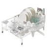 Opvaskestativer & Tørrestativer>Rootz dryp ramme - Tørringsstativ - Rumbesparende - Steel & PP Plastik - Hvid - 31-56 cm x 42 cm x 20cm