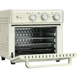 Rootz 5-i1 miniovn - 20 L Kapacitet - 1400w - 1 bagerist - 1 bageplade - 60 Min. Timer - Råhvid - 36L x 37,7W x 34,5H cm New