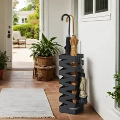 Opbevaringskroge & Hylder>Rootz Iron Paraply Stand - Screen Stand - Metal Holder - Stilfuld indretning - 15,5 cm x 15,5 cm x 49 cm