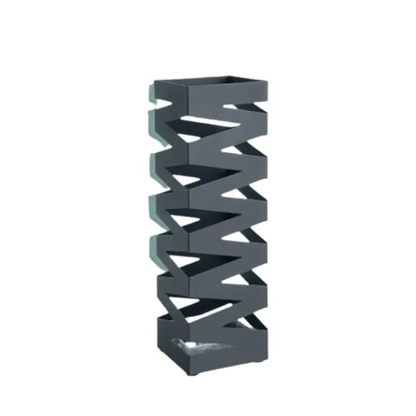 Opbevaringskroge & Hylder>Rootz Metal Paraply Stand - Screen Stand - Water Aschard - 4 Hooks inkluderet - Grå - 15,5 cm x 15,5 cm x 49 cm