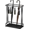 Opbevaringskroge & Hylder>Rootz paraply stand - paraplyholder - Rainwater Collector - 24 Hooks & 21 åbninger - Holdbart ståldesign - 50x24x68 cm