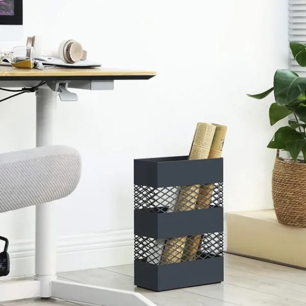 Opbevaringskroge & Hylder>Rootz Paraplystativ - Vandopsamler - Paraplyholder - 28 x 12 x 41 cm - Metal - Antracit