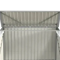 Rootz Skraldespandsskur - Apparatskab - Opbevaring til 2 Skraldespande - Låsbar - Stål - Grøn - 178,5 x 104,5 x 128,5/113 cm Sale
