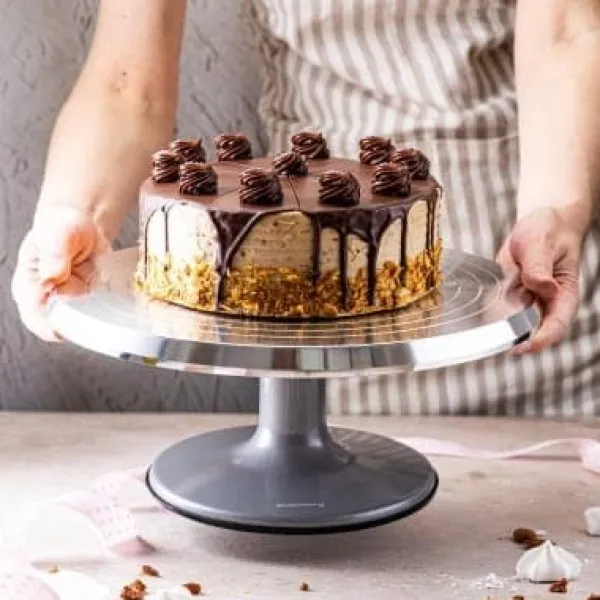Roterende kagefod til kager, cupcakes, 25,5 cm KLAUSBERG KB-7771