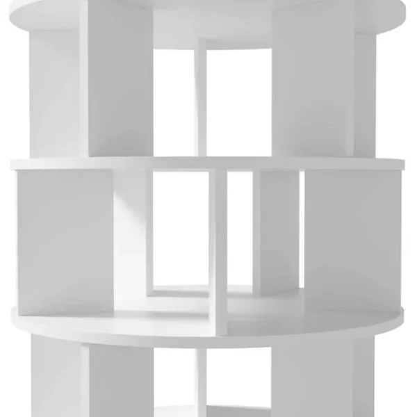 Roterende skoskab - Drejeligt - 5 niveauer - Hvid Sale