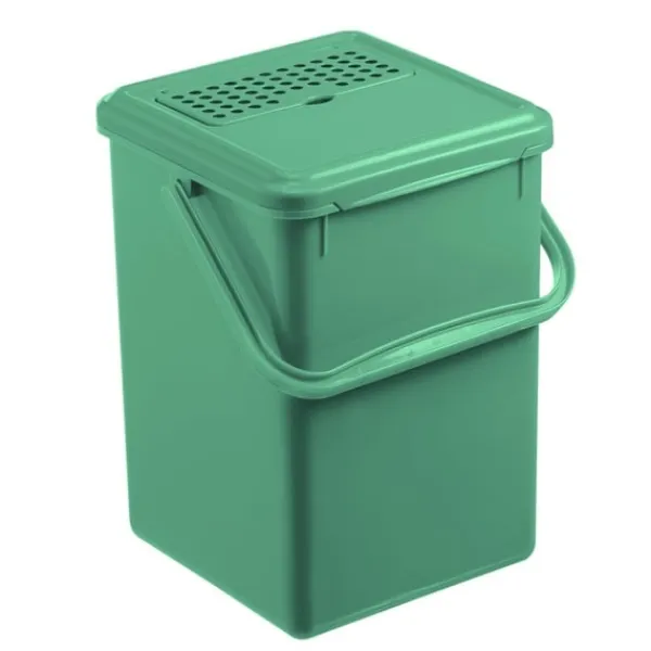 Affaldssorteringsspande>Rotho Bio Affaldsbeholder + Aktivt Kulfilter 9L Mistletoe Green