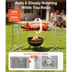 Rotisserigrill, 174x53.5x86 cm, rustfrit stål Best