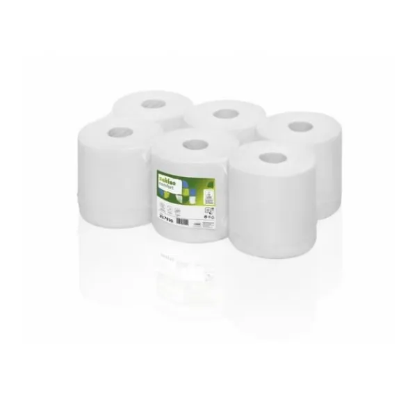 Rullepapir SuperSoft/1-lags/6x275m/1375 ark/Centerfeed CF1, Satino Discount