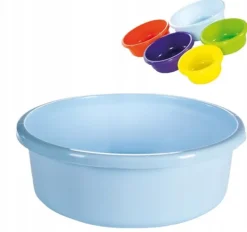 Rengøringsudstyr>RUND badekarskål 4L. 26cm BLÅ STÆRK DYB POLISK PRODUKT