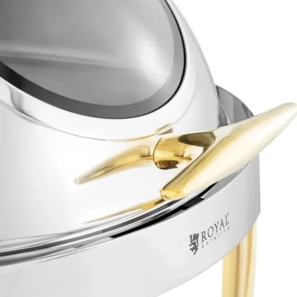 Tilbehør Til Madservering>Rund bain-marie-varmer til pastabaserede retter med rolltopbetræk, 6 l