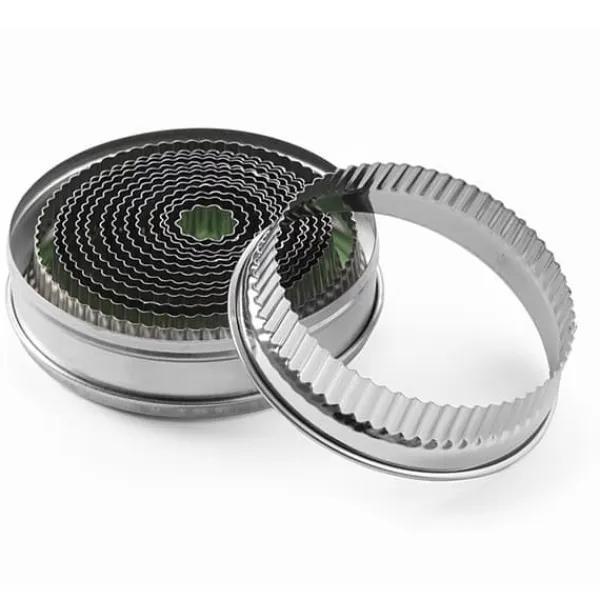 Rund bølgeformet skæreform til småkager, diameter. 18 - 108 mm Hendi 674413 Hot