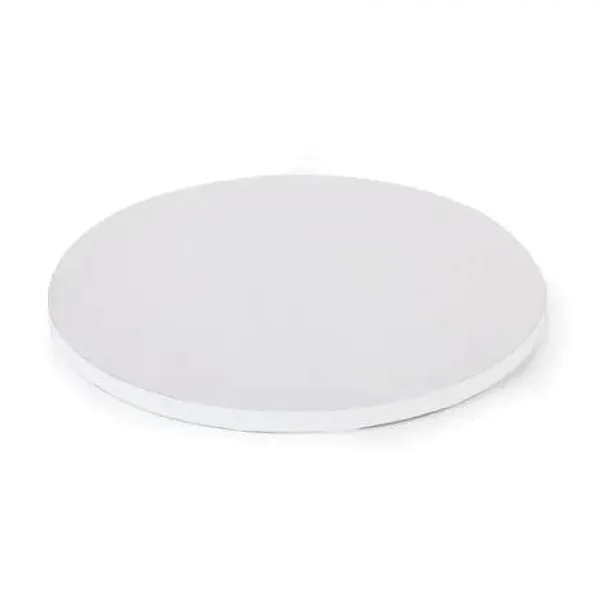 Udstyr Til Kagedekoration>Rund kagebund TYK HVID 25x1,2 cm