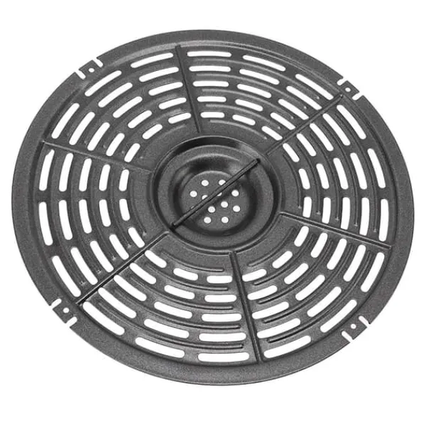 Fritøse>Rund nonstick fritureplade med silikonebørste og ærme - 22 cm / 8,7 tommer