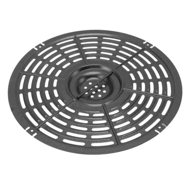 Fritøse>Rund nonstick fritureplade med silikonebørste og ærme - 22 cm / 8,7 tommer