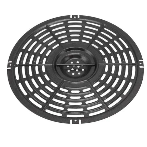 Fritøse>Rund nonstick fritureplade med silikonebørste og ærme - 22 cm / 8,7 tommer