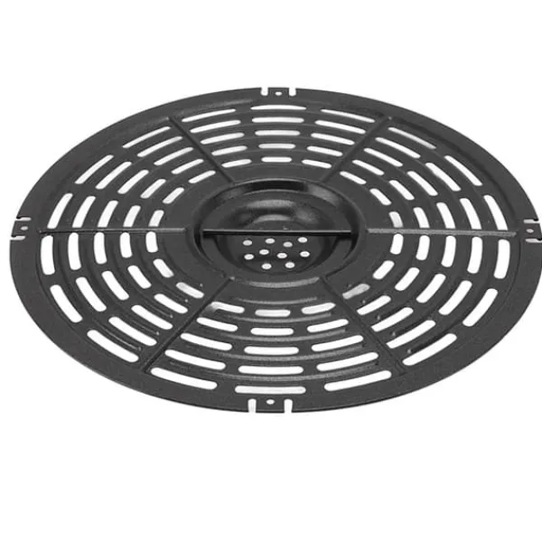 Fritøse>Rund nonstick fritureplade med silikonebørste og ærme - 22 cm / 8,7 tommer
