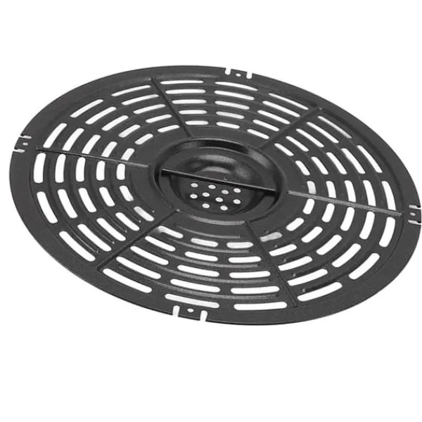 Fritøse>Rund nonstick fritureplade med silikonebørste og ærme - 22 cm / 8,7 tommer