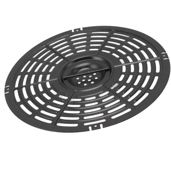 Fritøse>Rund nonstick fritureplade med silikonebørste og ærme - 22 cm / 8,7 tommer