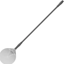 Pizzaspader>Rund pizzaskovl i rustfrit stål med bevægeligt håndtag. 230 mm lang 1200 mm - Hendi 617182