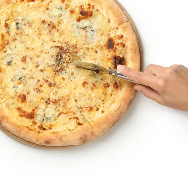 Rund pizzaskærer i stål 20,5 cm Online