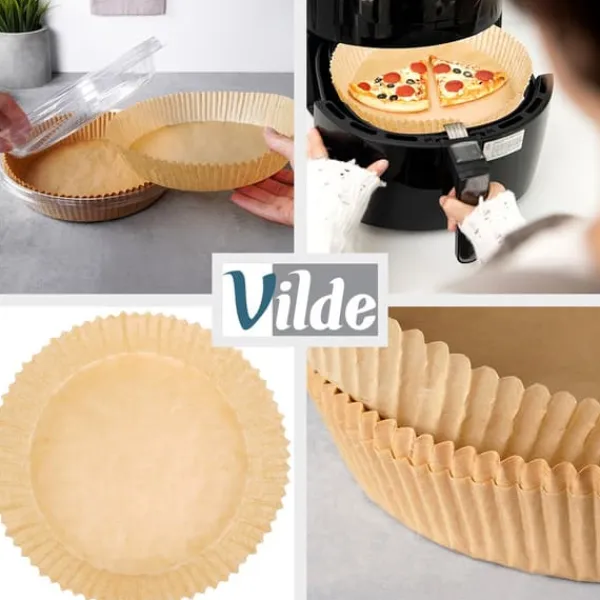 Rundt papirindlæg til airfryer 19 cm 200 stk. Sale