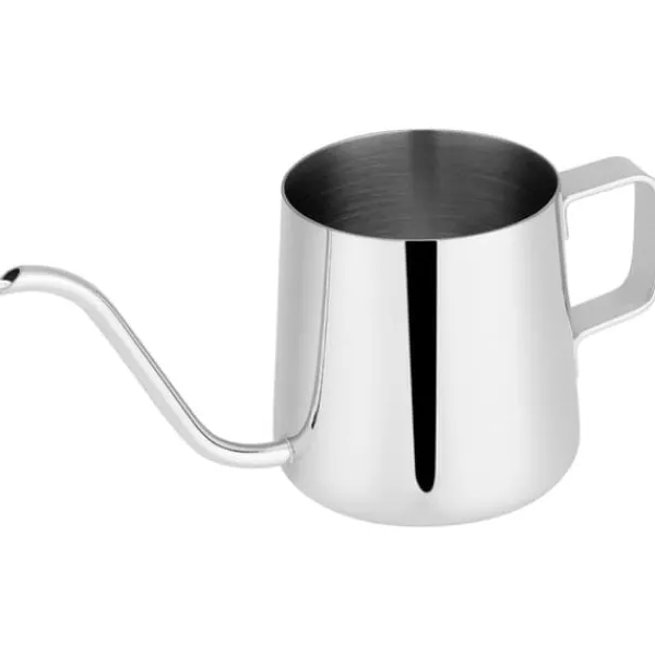 Kaffe- & Tekander>Rustfri Stål Dryp Kaffekande Lang Svanehals Tud Kedel Kop Teværktøj (Sølv 250ml)