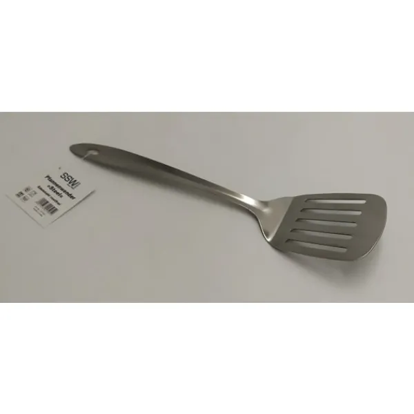 Stegepaletter>Rustfri stål gennembrudt spatel - 32 cm ''STÅL'' 477307