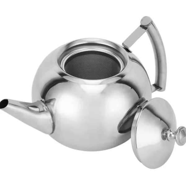 Kaffe- & Tekander>Rustfri Stål Tekande Giftfri Tekande Kedel med Filter til Brygning af Løse Teblade og Tebreve (1L)
