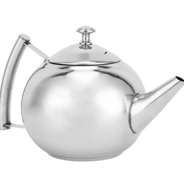 Kaffe- & Tekander>Rustfri Stål Tekande Giftfri Tekande Kedel med Filter til Brygning af Løse Teblade og Tebreve (1L)