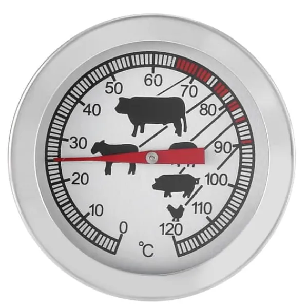 Køkkentermometre>Rustfrit stål BBQ kødmælk køkkentermometer grill madlavning madføler