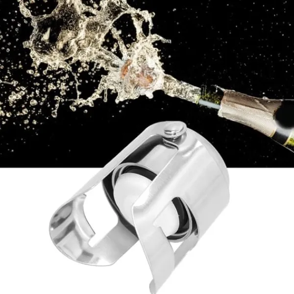 Flaskepropper>Rustfrit Stål Champagneprop Forseglet Champagne Flaskeprop Bar Køkkenredskaber