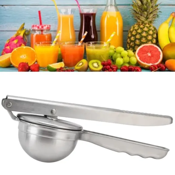 Pressere>Rustfrit stål citronpresser Korrosionsbeskyttende Holdbar bærbar manuel citruscitronsaftpresser