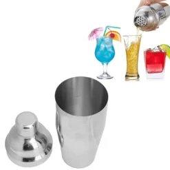 Rustfrit Stål Cocktail Shaker Bartending Mixerværktøj til Bar Familie Fest Restaurant Outlet