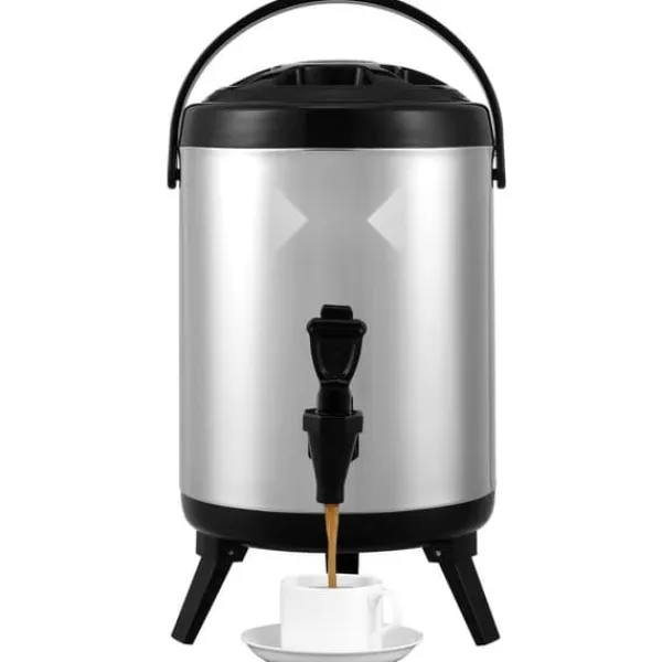 Rustfrit stål drikkevaredispenser, 1,5 gallon (6 liter), termisk servering til varme og kolde drikke. Fødevaregodkendt til te, kaffe og vand. Online