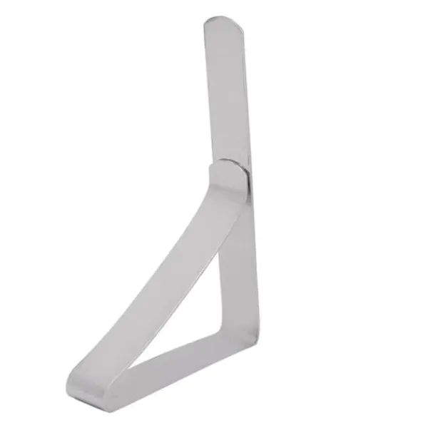 Dugklemme & -Vægte>Rustfrit stål dugklemmer - sæt med 4, skridsikre bordholdere, 10,5*7 cm