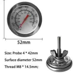 Rustfrit Stål Grill Kødtermometer Dial Temperatur Elektronisk Madlavningstemperaturmåler Køkkenredskaber Outlet