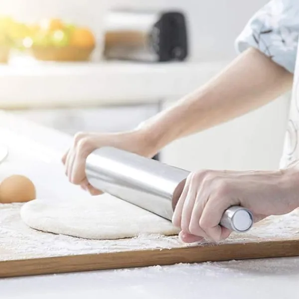 Rustfrit Stål Kagerulle Non-stick Kagerulle til Bagning Dej Pizza Tærte Bageværktøj Køkkentilbehør Best