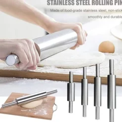 Rustfrit Stål Kagerulle Non-stick Kagerulle til Bagning Dej Pizza Tærte Bageværktøj Køkkentilbehør Best