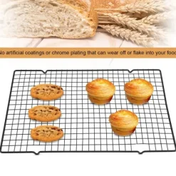 Rustfrit Stål Køle- og Bagerist Nonstick Grillbakke Til Kiks / Kage / Brød Outlet