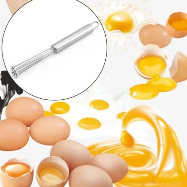 Mixere Og Blendere>Rustfrit Stål Kugler Piskeris Æggepiskeris Blanding Køkkenredskaber Fast Holdbar Flødeskummer Bageredskaber