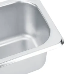 Rustfrit stål madbuffetvask tallerkener gryder bakke tallerkenholder firkantet madbeholder Best