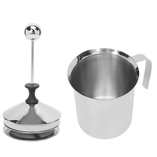 Rustfrit stål manuel mælkeskummer med 800cc kapacitet og bredt håndtag Best