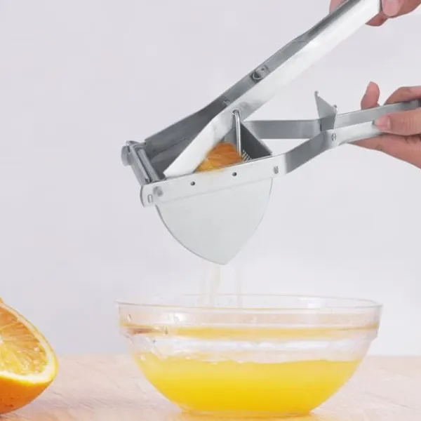 Kartoffelpressere>Rustfrit Stål Manuel Multifunktionel Kartoffelmoser Smuldremaskine Juicemaskine