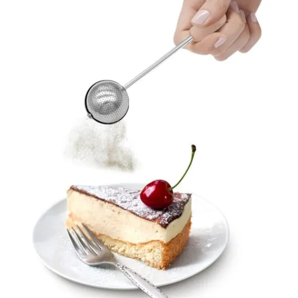 Tefiltre>rustfrit stål pulveriseret sukkerbøsse duster melsifte pulverduster bagepulversigter til bageværktøj