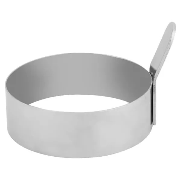 Køkkenforme>Rustfrit Stål Rund Pandekage Ring Spejlægsform Pandekagemaskine Form (L)