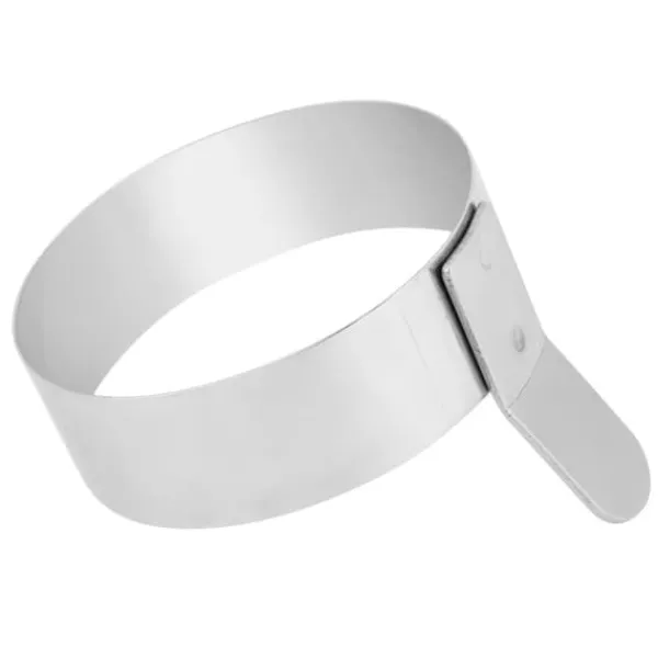 Køkkenforme>Rustfrit Stål Rund Pandekage Ring Spejlægsform Pandekagemaskine Form (L)